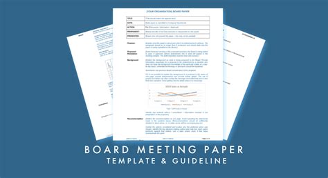 board meeting papers board meeting organisation  organised board