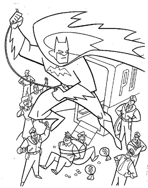 cartoon coloring pages batman coloring pages