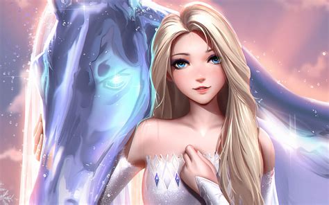 cute girl anime frozen wallpapers wallpaper cave