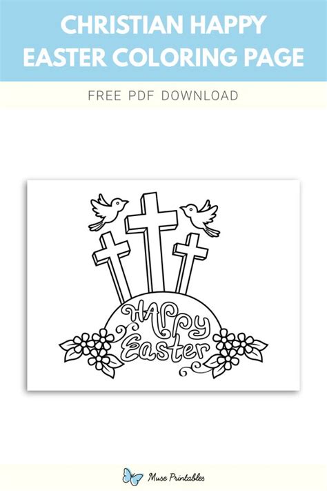 christian happy easter coloring page easter coloring pages