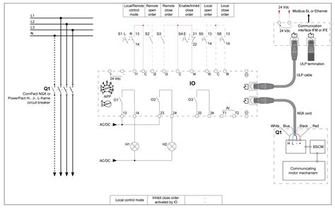 wiring diagram mccb motorized schneider eco play