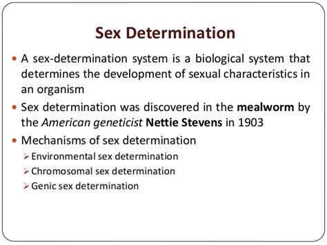 environmental control sex determination