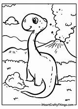 Coloring Dinosaur Dinosaurs Iheartcraftythings sketch template