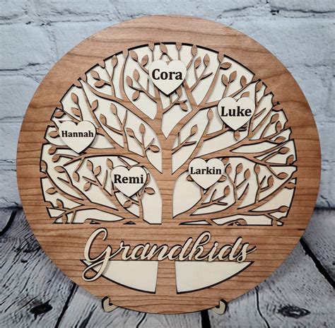 grandkids family tree family tree grandkids tree home etsy uk
