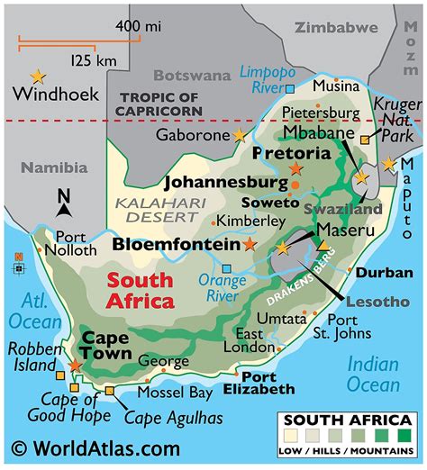 south africa maps facts world atlas