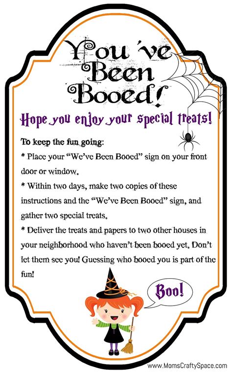 boo instructions printable