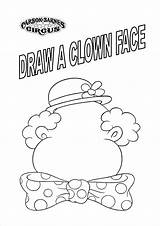 Coloring Circus Pages Clown Kindergarten Printable Sheets Kids Face Draw Color Print Faces Getcolorings sketch template