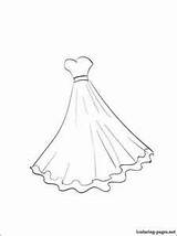 Gown Coloring Ball Pages Getdrawings sketch template