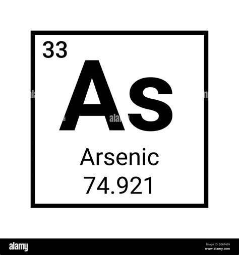 arsenic symbol black  white stock  images alamy