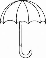 Paraguas Sombrillas Lluvia Niñas Día sketch template