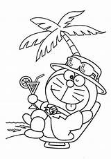 Mewarnai Doraemon Lucu Coloring Nobita Buku sketch template