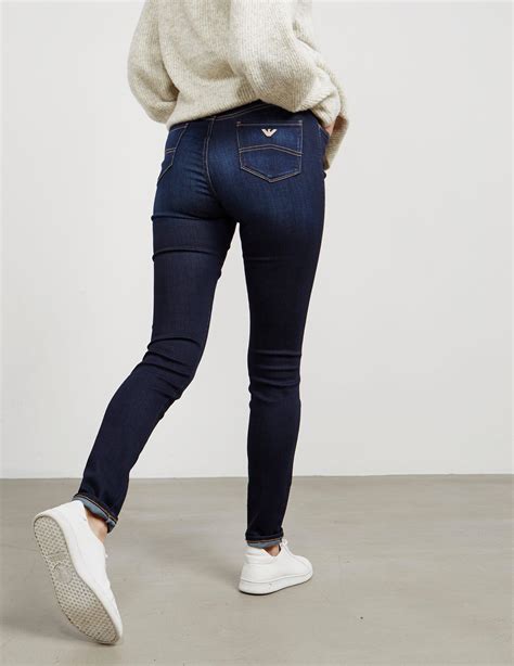 Armani Jeans Denim Womens J20 Skinny Jeans Blue Lyst