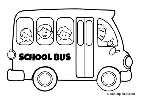 school bus coloring pages  kindergarten