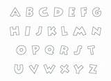 Alphabet Printable Letter Letters Fancy Stencils Templates Cut Trace Printablee Inch sketch template