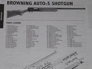 browning auto  shotgun exploded view ebay