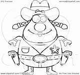 Cowgirl Sheriff Cartoon Coloring Chubby Female Clipart Pages Cory Thoman Outlined Vector Baby Einstein 2021 sketch template
