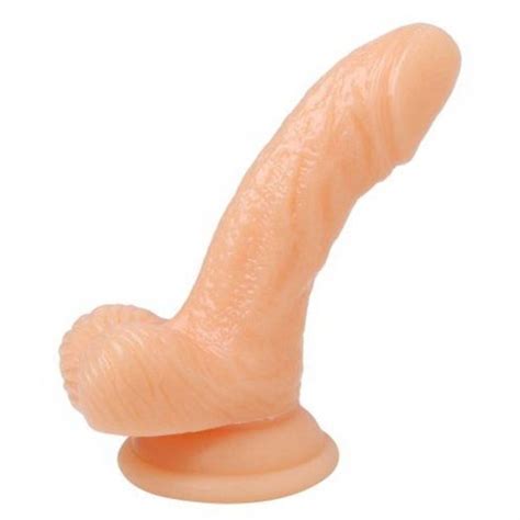 silicone 4 inch realistic suction cup mini dildo flesh sex toys