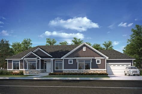 plan sen  bed ranch house plan  optional  level  law suite   ranch