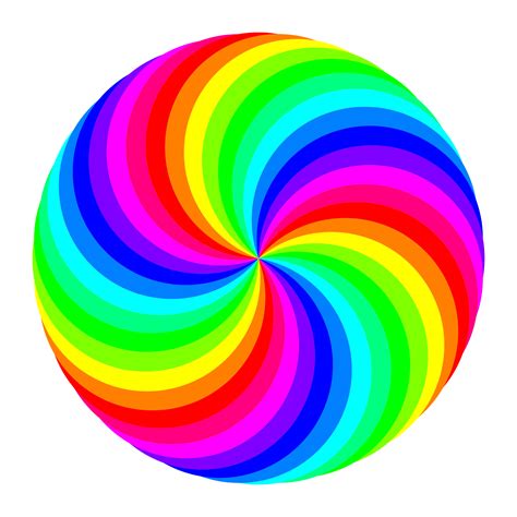 clipart  circle swirl  color