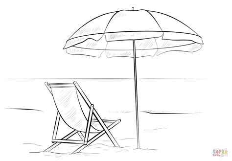 beach chair drawing  getdrawings