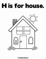 House Coloring Pages Roof Template Preschool Colouring Para Noodle Color Pre Ingles Kids School Visit Sheets sketch template