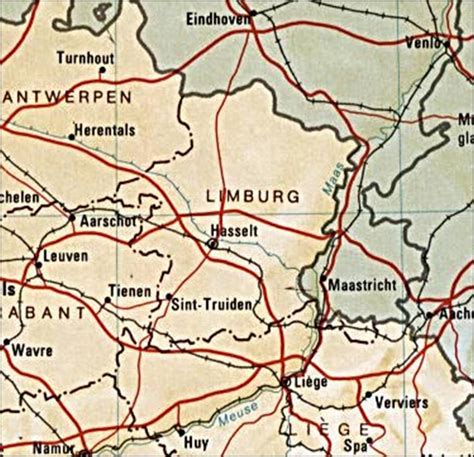kaart belgie vakantie kaart limburg en hasselt vakantie belgie