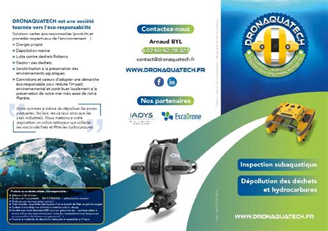 brochure dronaquatech depliant dronaquatech franceenvironnement