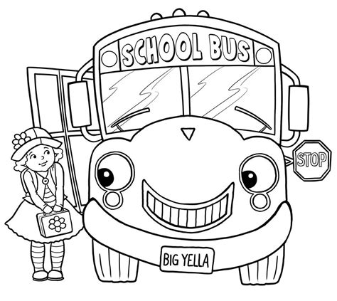 school bus coloring pages pictures train coloring pages school