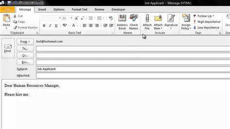 How To Create An Email Template In Microsoft Outlook 2010 Youtube