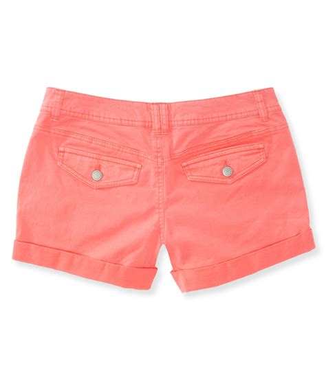 aeropostale womens midi twill casual denim shorts ebay