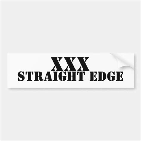 straight edge bumper stickers and straight edge bumper sticker designs