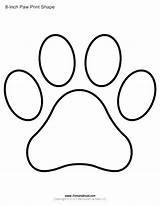 Paw Print Coloring Pages Getcolorings sketch template