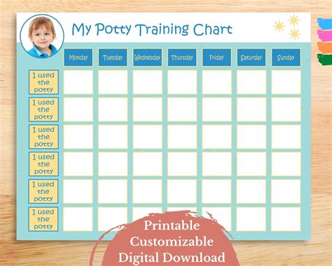 potty training schedule chart printable potty training etsy ireland