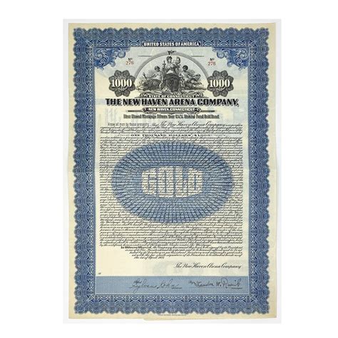 sports entertainment collection set   stock bond certificates