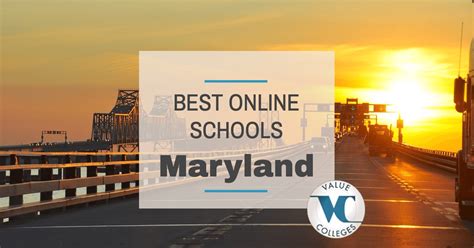top 10 best online colleges in maryland value colleges