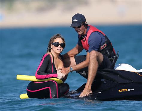 Mariah Carey Suffers A Nip Slip While In The Sea On Holiday In Italy