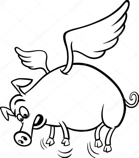 flying pig drawing    clipartmag