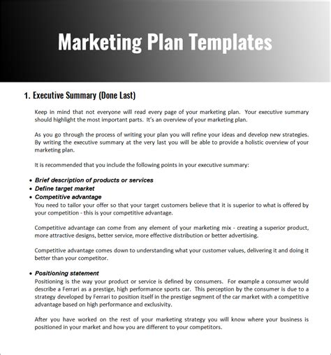 strategy planning templates   printable word  formats