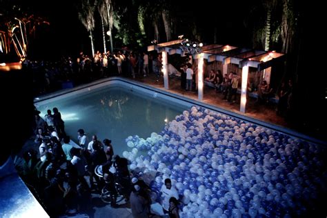 Pool Party Night Life Outdoor Perfect Party