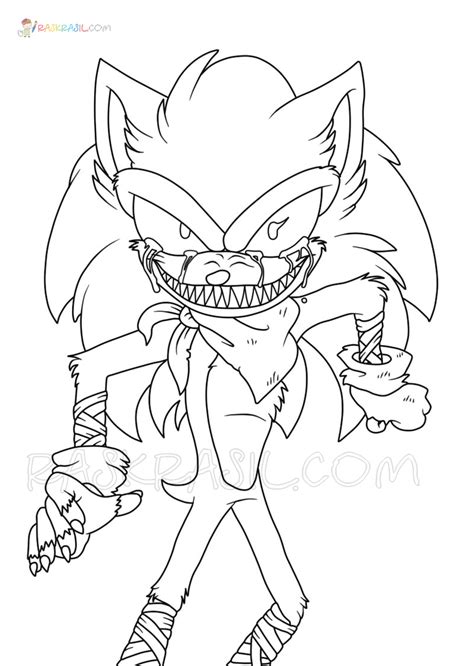 sonic exe coloring pages  pictures  printable