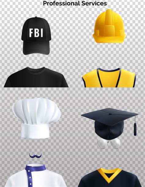 professional hats set template postermywall