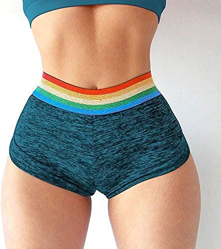yofit womens ruched butt lifting gym shorts high waisted booty yoga