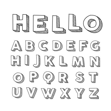 fonts hand drawn fonts alphabet lettering alphabet block letter fonts