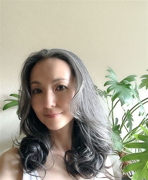 Mayuko Miyahara Japanese Gray Hair Style Lace Frontal Wig Grey Hair