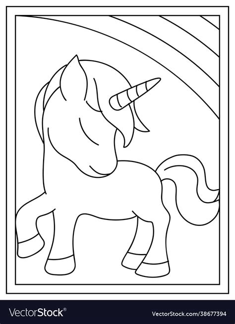cute unicorn royalty  vector image vectorstock