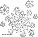 Coloring Snowflake Pages Simple Adults Drawing Getcolorings Getdrawings Preschoolers Colorings sketch template