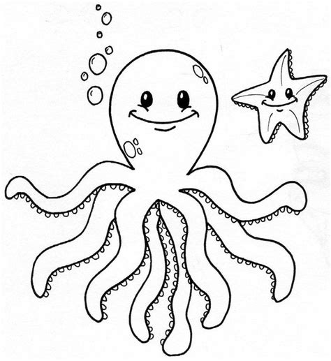 cute octopus coloring pages  colouring pinterest craft