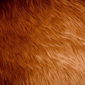 amazoncom light brown shag faux fur fabric  wide high quality
