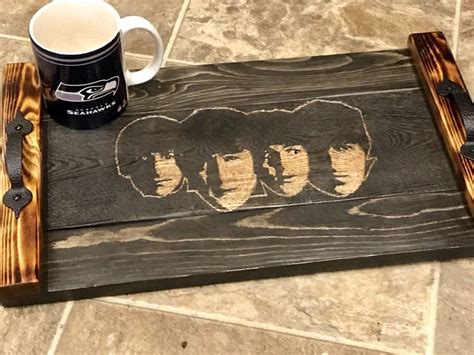 excited  share  item   etsy shop  beatles wooden tray