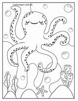 Tintenfisch Malvorlage Malvorlagen Ausmalbilder sketch template